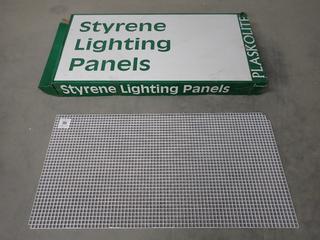 Plaskolite, Styrene White Grid Lighting Panels, 2 ft x 4 ft. (8-G-3)