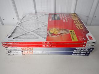 (6) 20x25x1 Air Filters. (8-B-2)