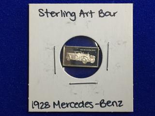 .925 Sterling Silver Art Bar - "1928 Mercedes-Benz".