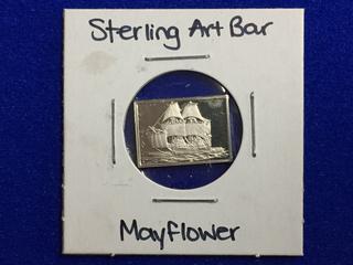 .925 Sterling Silver Art Bar - "Mayflower".