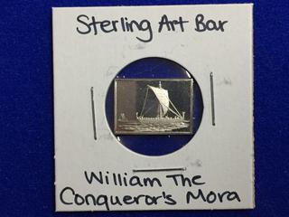 .925 Sterling Silver Art Bar - "William The Conqueror's Mora".