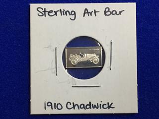 .925 Sterling Silver Art Bar - "1910 Chadwick".