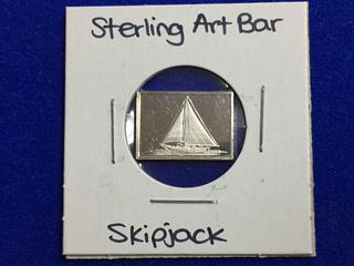 .925 Sterling Silver Art Bar - "Skipjack".