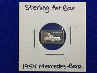 .925 Sterling Silver Art Bar - "1952 Mercedes-Benz".