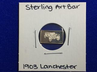 .925 Sterling Silver Art Bar - "1903 Lanchester".