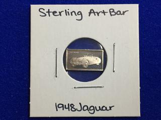 .925 Sterling Silver Art Bar - "1948 Jaguar".