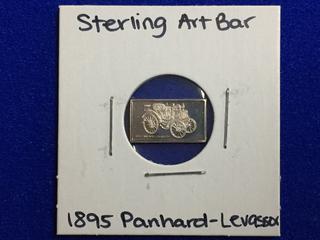 .925 Sterling Silver Art Bar - "1895 Panhard-Levassor".