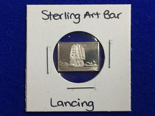 .925 Sterling Silver Art Bar - "Lancing".