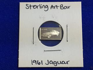 .925 Sterling Silver Art Bar - "1961 Jaguar".