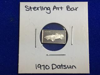 .925 Sterling Silver Art Bar - "1970 Datsun".