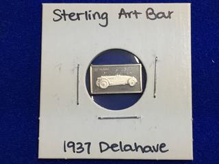 .925 Sterling Silver Art Bar - "1937 Delahaye".