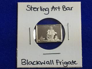 .925 Sterling Silver Art Bar - "Blackwall Frigate".