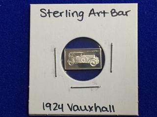 .925 Sterling Silver Art Bar - "1924 Vauxhall".