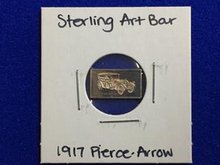 .925 Sterling Silver Art Bar - "1917 Pierce-Arrow".