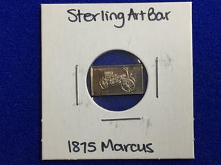 .925 Sterling Silver Art Bar - "1875 Marcus".