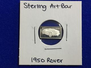 .925 Sterling Silver Art Bar - "1950 Rover".