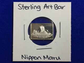 .925 Sterling Silver Art Bar - "Nippon Maru".