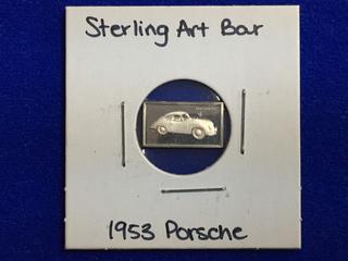 .925 Sterling Silver Art Bar - "1953 Porsche".