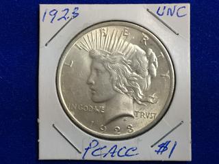 1923 United States One Dollar Coin - "Peace".