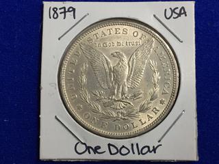 1879 United States One Dollar Coin.