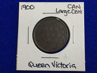 1900 Canada Large One Cent Coin.