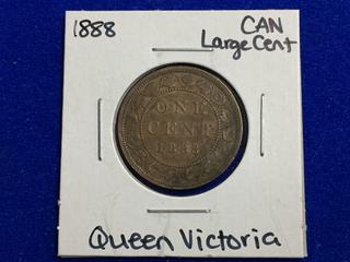 1888 Canada Large One Cent Coin.