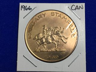 1966 Calgary Stampede Token.