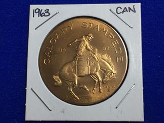 1963 Calgary Stampede Token.