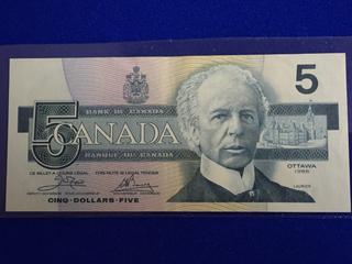 Bank Of Canada Five Dollar Bank Note, S/N ENA2495952.