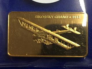 Gold Plated Bronze Bar - "Sikorsky Grand 1913".