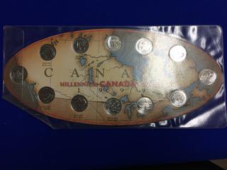 1999 Millennium Canada Coin Set.