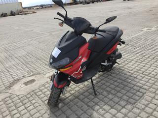 2013 Benelli Qualtro Nove X Scooter c/w Gas, Auto, 120/70/12 Front, 130/70/12 Rear Tires, VIN LBBTEBWD9DB104849 (Red)