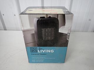 For Living 043-5877-2 3-Heat Setting Ceramic Heater. (1-D-1)