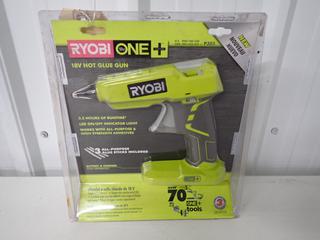 Ryobi P305 Cordless 18V Hot Glue Gun, Unused. (2-A-1)