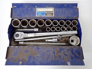 JET Model SW-21 21 pc. 3/4 in. Square Drive SAE Socket Wrench Set, Complete. (2-P-4)