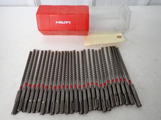 Quantity of Hilti 1/4 in. Concrete Drill bits SDS. (2-N-2)