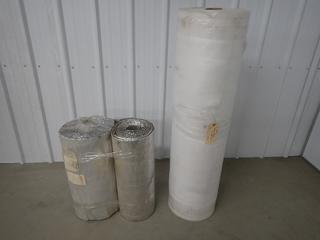 (2) Rolls of Foil Backed Insulation & (1) Roll of Foam Packing, Unknown Lengths. (8-T-1)