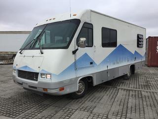 1996 Pursuit 2501 Motorhome c/w 7.4L Gas, Auto, A/C, Kohler Generator, Fridge/Freezer Combo, TV, Hyd. Leveling Jacks, 215/85R16 Tires, Showing 21,451 Kms, VIN 1GBJP37N5T3305875, *No Bed or Bathroom, New Battery, Owner's Manual In Office*