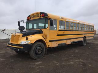 2011 International Bus c/w Max Force, Auto, Power Mirrors, 11R22.5 Tires, Showing 236,606 Kms, VIN 4DRBVSKP7CB556345, *Interior Seats Removed, Service Parking Brake Light On, Door Button Not Working*