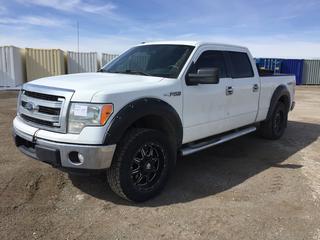 2013 Ford F150 XLT Crew Cab 4x4 Pickup v/e 5.0L V8, Auto, Power Mirror, Windows & Locks, Tinted Windows, Tonneau Cover,  Showing 289,686 Kms, VIN 1FTFW1EF4DKD00176, *Engine Light On, Issues With Radio & Heat*