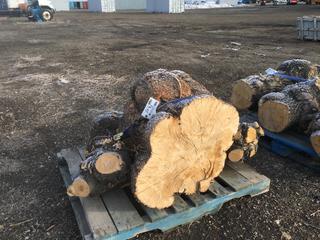 (3) Short Logs with Burls.