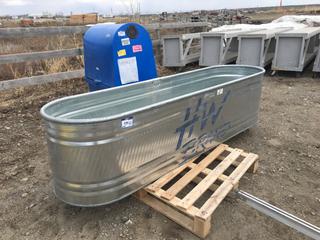 HW Brand Round End Stock Tank 8ft L x 2ft W x 2ft Deep, Model# RE 228.