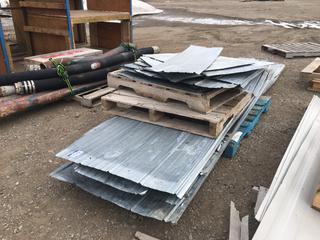 Quantity of Assorted Used Galvanized Siding.