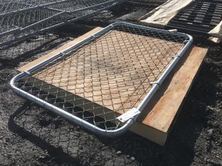 (1) Galvanized Chain Link Gate Panel, Approximately 30in x 60in.