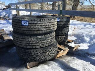 (6) Michelin LTX M/S Tires LT 225/75 R16 115/112R M+S. *Weather Cracks*