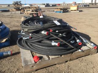 Quantity of Assorted Unused Hydraulic Hoses.