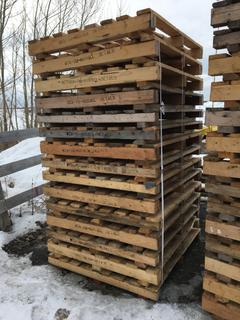 Quantity of Wooden Pallets, Approximately 44in x 48in.