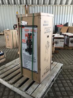 Unused Unused TMG Industrial 25 Gallon 2 HP Electric Air Compressor, Oil-Free Dual Piston Pump, 5 Min Fill Time, ASME Vertical Tank, TMG-ACE25.