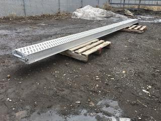 Sturdy All Aluminum Plank 12in W x 20ft L, Model# A1220.