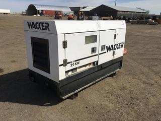 Wacker Newson G25 20 KW 3 PH Diesel Generator (Starts/Runs) Control # 7700